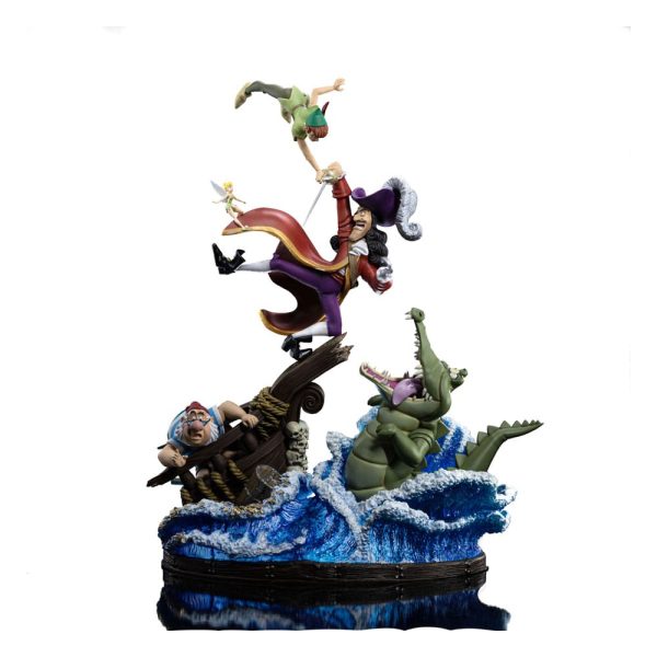Lo mejor Iron Studios Disney Estatua 1 10 Deluxe Art Scale Peter Pan vs. Hook 42 cm Oferta caliente
