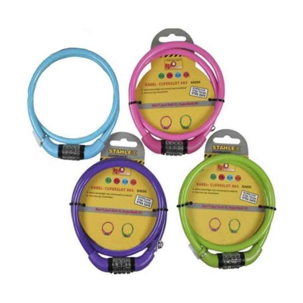Ofrecemos los precios más bajos en Candado de combinación Stahlex Acero Cable Con descuento