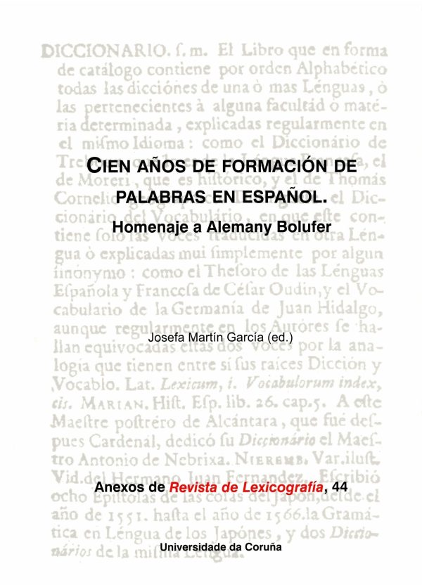 Sitio web oficial de Oficial CIEN AÑOS DE FORMACIÓN DE PALABRAS EN ESPAÑOL Venta en línea