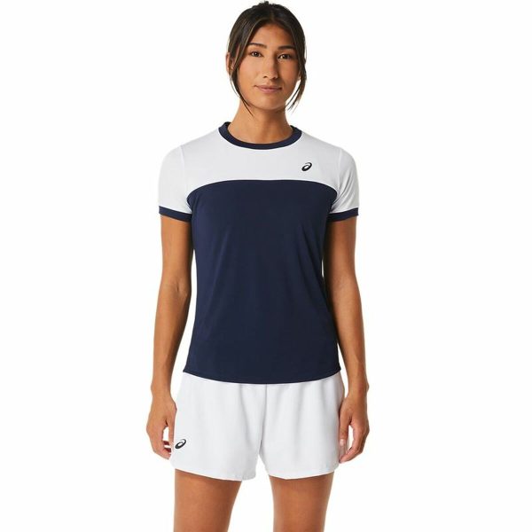Sé el primero en tener lo más nuevo Camiseta Deportiva de Manga Corta Asics Court Azul marino Tenis Venta caliente en línea