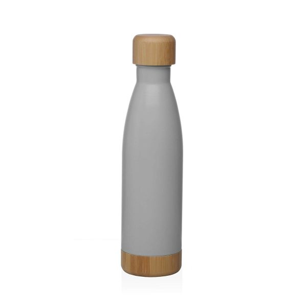 Ofrecemos los mejores precios en lo mejor de Botella de Agua Versa Gris Acero 500 ml 7 x 27 x 7 cm En oferta