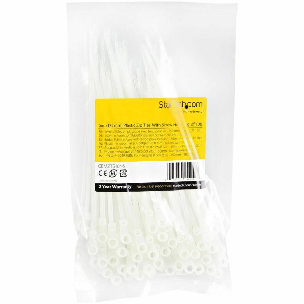 Encuentra tu sueño Bridas para cables Startech CBMZTS10N6           Blanco Moda