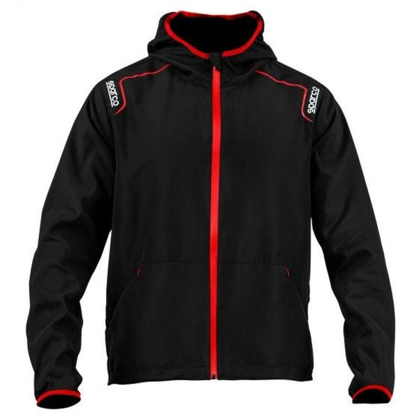 Consigue tu favorito Chaqueta Cortavientos Sparco Negro M Descuento