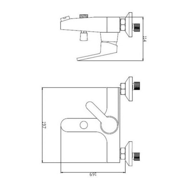 Sitio web oficial de Grifo Monomando Rousseau Rousseau Metal Latón 15 cm Oferta caliente - Imagen 2