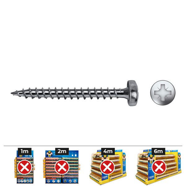 Compra lo mejor Caja de tornillos CELO vlox b Zincado Ø 5 x 40 mm Rosca completa (250 Unidades) Con descuento