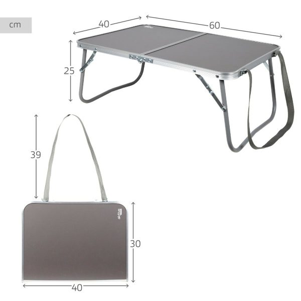 Aquí en comprar Mesa Plegable Aktive Camping Antracita 60 x 25 x 40 cm (4 Unidades) Oferta - Imagen 5