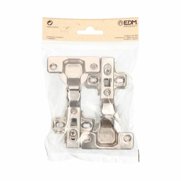 El mejor precio para Bisagra EDM 85649 BC03 Metal Acero 35 mm Clip En línea ahora - Imagen 2