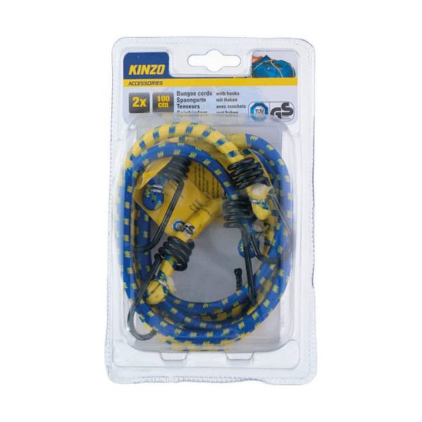 Compra al por mayor a bajo precio Pulpo para baca Kinzo Coche 100 cm Ø 8 mm (2 Unidades) Venta en línea
