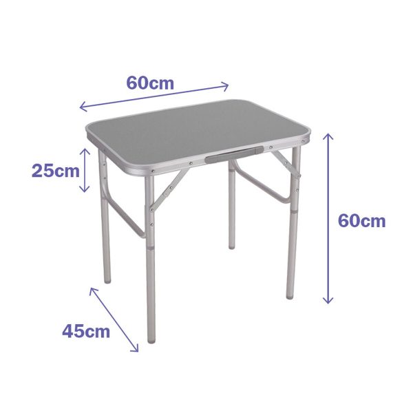 No es fácil ser fanático de comprar Marbueno Mesa Plegable Aluminio D25 Surtida Camping y Playa 60X45X25 60 cm 10012 Con descuento - Imagen 4