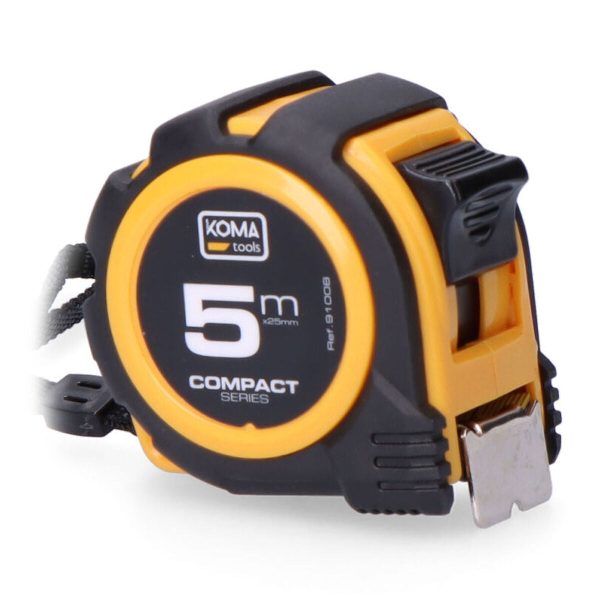 No es fácil ser fanático de comprar Flexómetro Koma Tools Compact ABS 5 m x 25 mm Con descuento