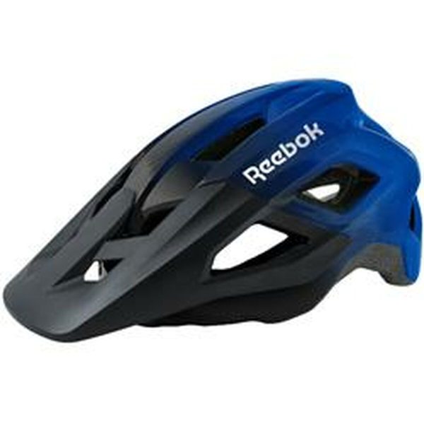 Consigue tus artículos deportivos Casco de Ciclismo para Adultos Reebok Azul Negro Visera Descuento