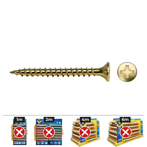 Bienvenido a comprar Caja de tornillos CELO VLOX Bicromatado Ø 2,5 x 17 mm Rosca completa (1000 Unidades) En línea